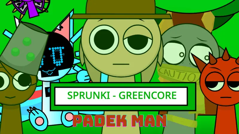 Cover for Sprunki Greencore Padek Man