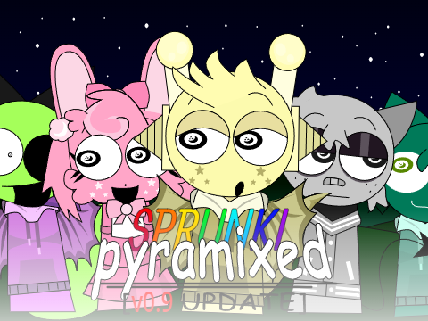 Cover for Sprunki Pyramixed Night time 0.9